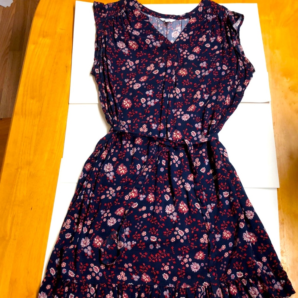 Sonoma floral tie dress